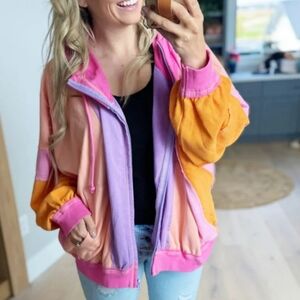 Raw Edge Vintage Washed Terry Hoodie